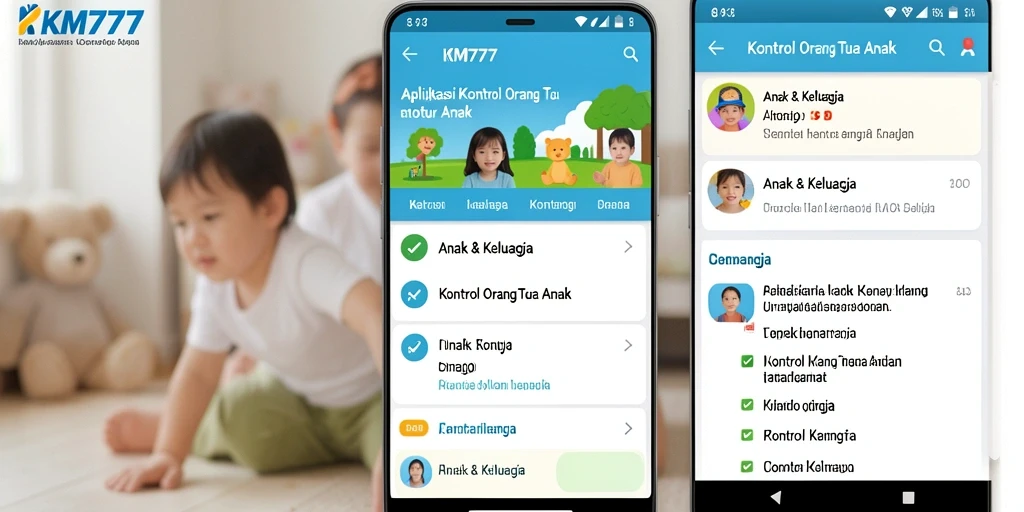 Tampilan antarmuka KM777 yang intuitif dan ramah pengguna.