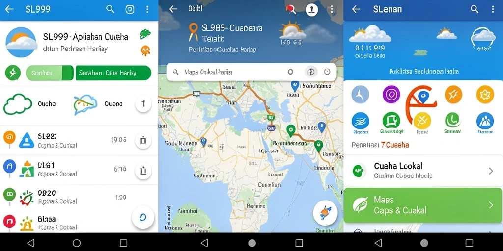 Tampilan antarmuka SL999 yang user-friendly untuk cuaca lokal.