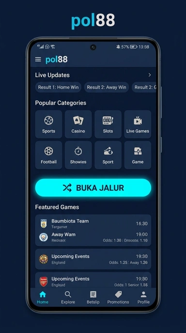Tampilan link alternatif pol88